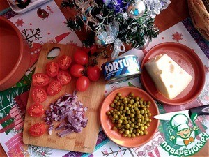 Гнёзда под сыром с тунцом