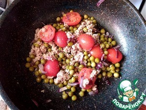 Гнёзда под сыром с тунцом