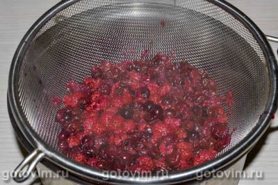 Кисель из малины и смородины