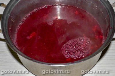 Кисель из малины и смородины