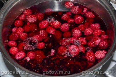 Кисель из малины и смородины