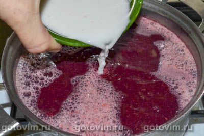 Кисель из малины и смородины