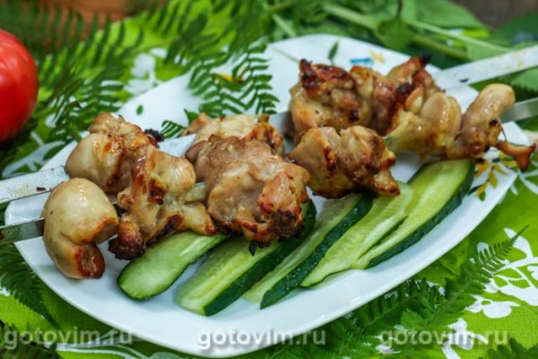 Шашлык из курицы с уксусом Шашлык из курицы с уксусом