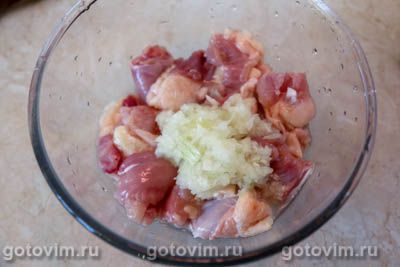 Шашлык из курицы с уксусом Шашлык из курицы с уксусом
