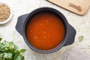 Турецкий суп из зеленой чечевицы Турецкий суп из зеленой чечевицы