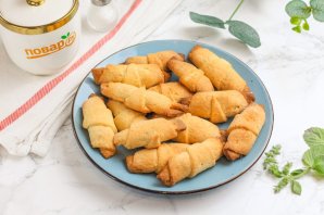 Рогалики песочные с орехами Рогалики песочные с орехами