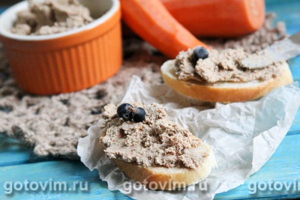 Нежный паштет из куриной печенки со сливочным маслом Нежный паштет из куриной печенки со сливочным маслом
