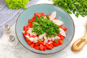 Салат с мясом баранины Салат с мясом баранины