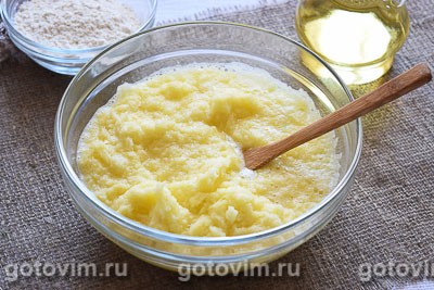 Картофельные оладьи с сыром и зеленью Картофельные оладьи с сыром и зеленью