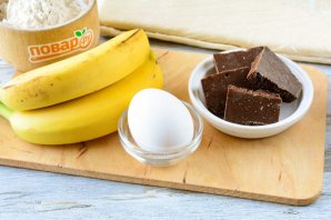 Слойки с бананом и шоколадом Слойки с бананом и шоколадом