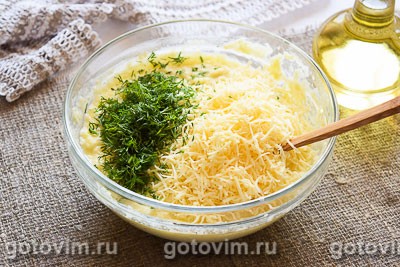 Картофельные оладьи с сыром и зеленью Картофельные оладьи с сыром и зеленью