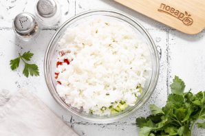 Салат с рисом и майонезом Салат с рисом и майонезом