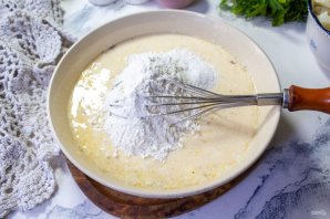 Заливной пирог с цветной капустой Заливной пирог с цветной капустой