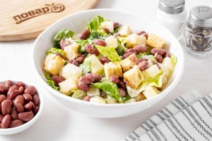Салат с фасолью и ананасом Салат с фасолью и ананасом