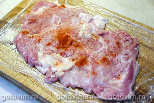 Куриный рулет со свиным языком Куриный рулет со свиным языком